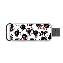 Goofy Monsters Pattern  Portable Usb Flash (one Side) by Bigfootshirtshop