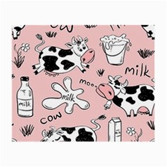 Fresh Milk Cow Pattern Small Glasses Cloth (2-side) by Bigfootshirtshop