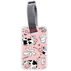 Fresh Milk Cow Pattern Luggage Tags (one Side)  by Bigfootshirtshop