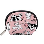 Fresh Milk Cow Pattern Accessory Pouches (Small)  Front