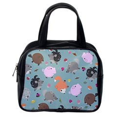 Little Round Animal Friends Classic Handbags (one Side) by Bigfootshirtshop