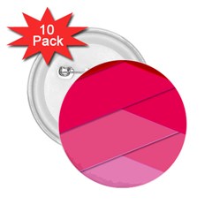 Geometric Shapes Magenta Pink Rose 2 25  Buttons (10 Pack)  by Celenk