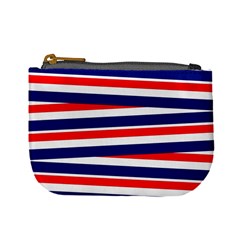 Red White Blue Patriotic Ribbons Mini Coin Purses by Celenk