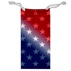 America Patriotic Red White Blue Jewelry Bag by Celenk