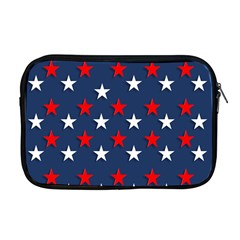 Patriotic Colors America Usa Red Apple Macbook Pro 17  Zipper Case