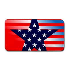 Patriotic American Usa Design Red Medium Bar Mats by Celenk