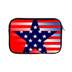 Patriotic American Usa Design Red Apple Ipad Mini Zipper Cases by Celenk