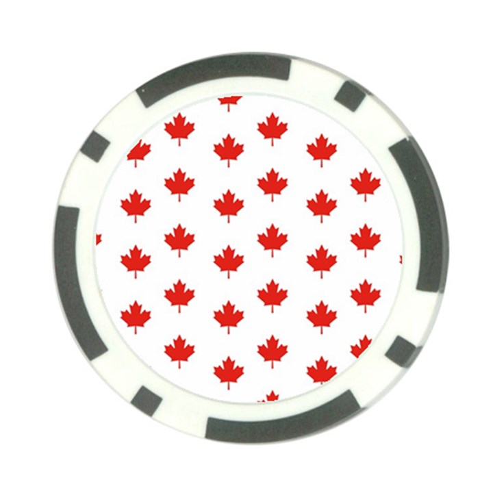 Maple Leaf Canada Emblem Country Poker Chip Card Guard (10 pack)