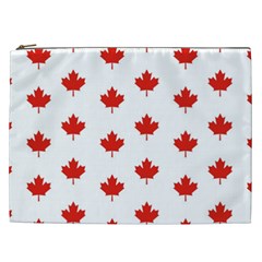 Maple Leaf Canada Emblem Country Cosmetic Bag (xxl)  by Celenk