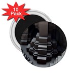 Fractal Render Cube Cubic Shape 2.25  Magnets (10 pack)  Front