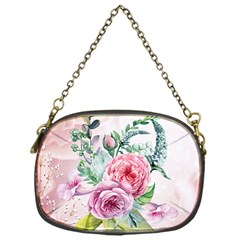 Flowers And Leaves In Soft Purple Colors Chain Purses (one Side)  by FantasyWorld7