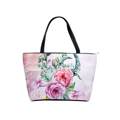 Flowers And Leaves In Soft Purple Colors Shoulder Handbags by FantasyWorld7