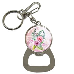 Flowers And Leaves In Soft Purple Colors Bottle Opener Key Chains by FantasyWorld7