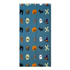 Halloween Cats Pumpkin Pattern Bat Shower Curtain 36  X 72  (stall)  by Celenk