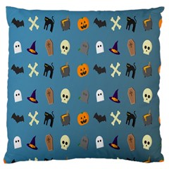 Halloween Cats Pumpkin Pattern Bat Large Cushion Case (one Side) by Celenk