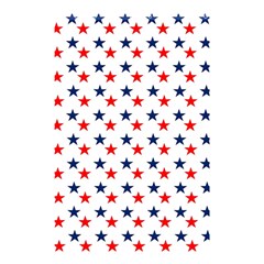 Patriotic Red White Blue Stars Usa Shower Curtain 48  X 72  (small)  by Celenk
