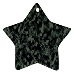 Camouflage Tarn Military Texture Ornament (star) by Celenk