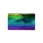 Yellowstone Wolfs Sunset Cosmetic Bag (Small)  Back