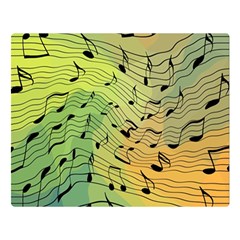 Music Notes Double Sided Flano Blanket (large)  by linceazul