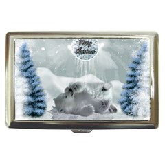 Cute Polar Bear Baby, Merry Christmas Cigarette Money Cases by FantasyWorld7