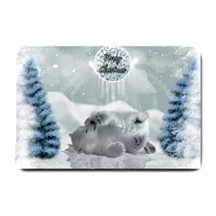 Cute Polar Bear Baby, Merry Christmas Small Doormat 