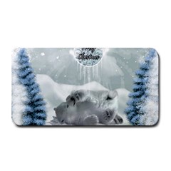 Cute Polar Bear Baby, Merry Christmas Medium Bar Mats