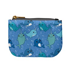 Cute Narwhal Pattern Mini Coin Purses by Bigfootshirtshop