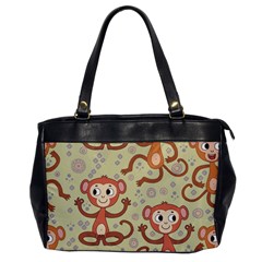 Cute Cartoon Monkeys Pattern Office Handbags by Bigfootshirtshop