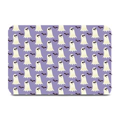 Bat And Ghost Halloween Lilac Paper Pattern Plate Mats by Celenk