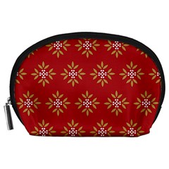 Pattern Background Holiday Accessory Pouches (large)  by Celenk