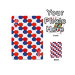 Geometric Design Red White Blue Playing Cards 54 (Mini)  Front - Diamond5