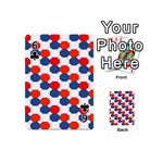Geometric Design Red White Blue Playing Cards 54 (Mini)  Front - Club6