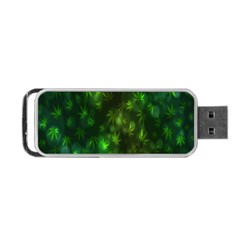 Bokeh Background Texture Marijuana Portable Usb Flash (one Side) by Celenk