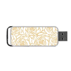 Yellow Peonies Portable Usb Flash (two Sides) by NouveauDesign