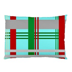 Christmas Plaid Backgrounds Plaid Pillow Case