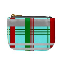 Christmas Plaid Backgrounds Plaid Mini Coin Purses by Celenk