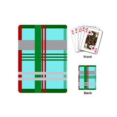 Christmas Plaid Backgrounds Plaid Playing Cards (mini) 