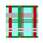 Christmas Plaid Backgrounds Plaid Small Satin Scarf (Square) Front