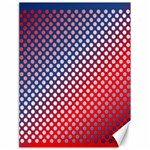 Dots Red White Blue Gradient Canvas 18  x 24   17.8 x23.08  Canvas - 1