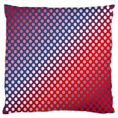 Dots Red White Blue Gradient Large Cushion Case (two Sides)