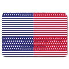 American Flag Patriot Red White Large Doormat  by Celenk