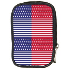 American Flag Patriot Red White Compact Camera Cases by Celenk