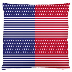 American Flag Patriot Red White Large Cushion Case (two Sides)