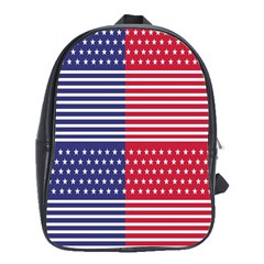 American Flag Patriot Red White School Bag (xl) by Celenk