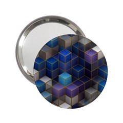 Cube Cubic Design 3d Shape Square 2 25  Handbag Mirrors by Celenk