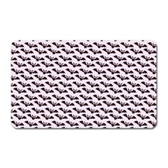 Halloween Lilac Paper Pattern Magnet (rectangular) by Celenk