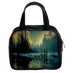 Yosemite Park Landscape Sunrise Classic Handbags (2 Sides) by Celenk