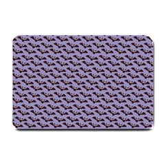 Bat Halloween Lilac Paper Pattern Small Doormat 