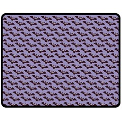 Bat Halloween Lilac Paper Pattern Fleece Blanket (Medium) 