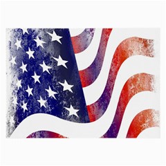 Usa Flag America American Large Glasses Cloth (2-side) by Celenk